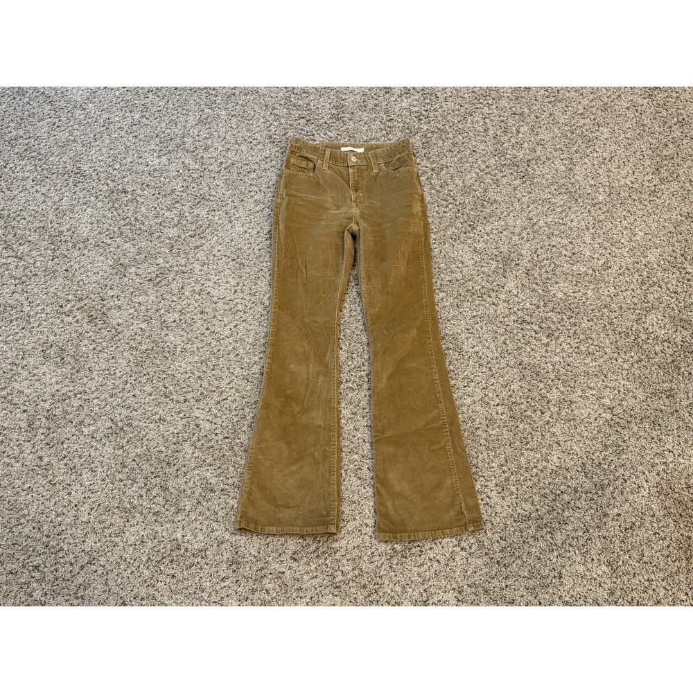 Levi's 726 Flare Pants Corduroy Pants Size 26 Women's Cowgirl Bell Bottom Look